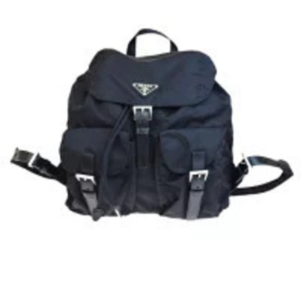 Prada Backpack Daybag Rucksack black leather